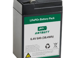 LiFePO4 Battery Pack 6.4V 6Ah (32700-3.2V-6000mAh-2S2P)